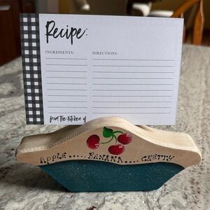 Vintage Wooden Recipe Holder